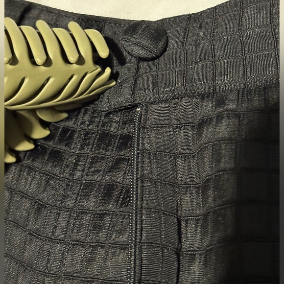 GEORGES RECH Vintage 1980s
Black Jacquard Grid Cigarette Pant - Picture 12 of 12